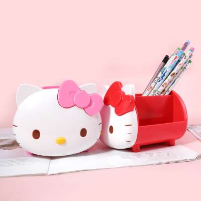 TOPSTHINK Hello Kitty cute polypropylene pencil holder with 4 slot